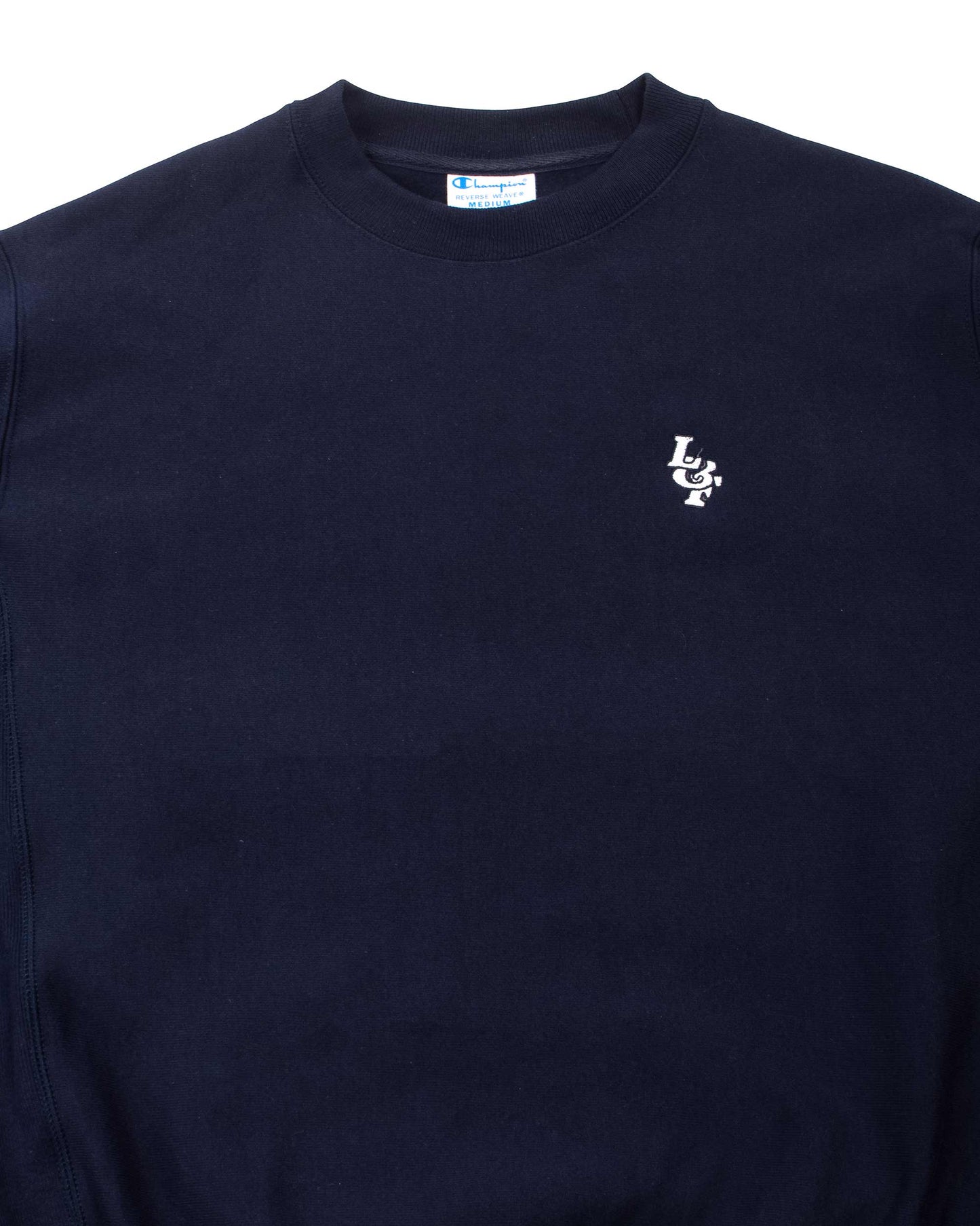 lost & found Lost & Found Lost & Found Reverse Weave Crewneck Navy