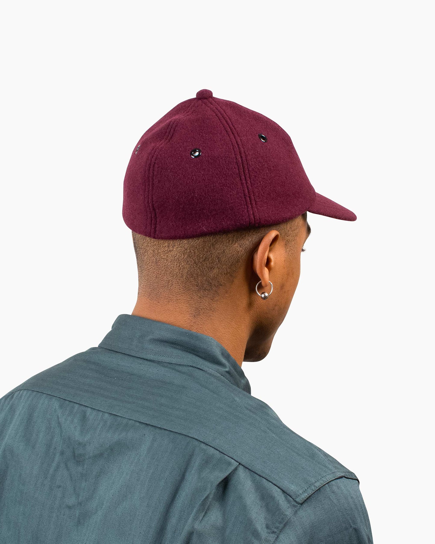 lost & found The Real McCoy's The Real McCoy's MA22105 Wool Baseball Cap Burgundy