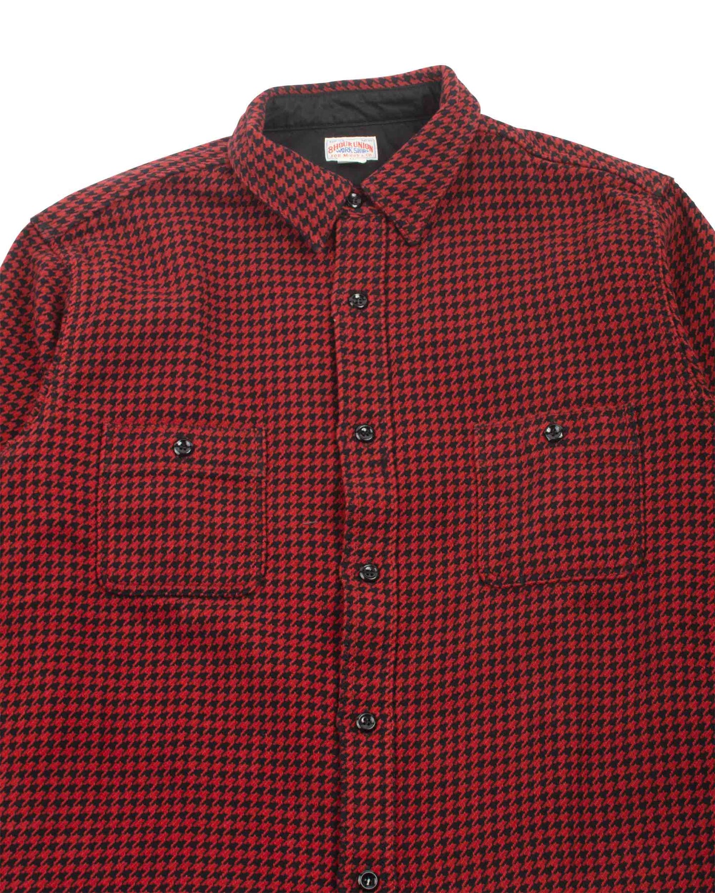 lost & found The Real McCoy's The Real McCoy's MS21102 8HU Houndstooth Flannel Shirt Red