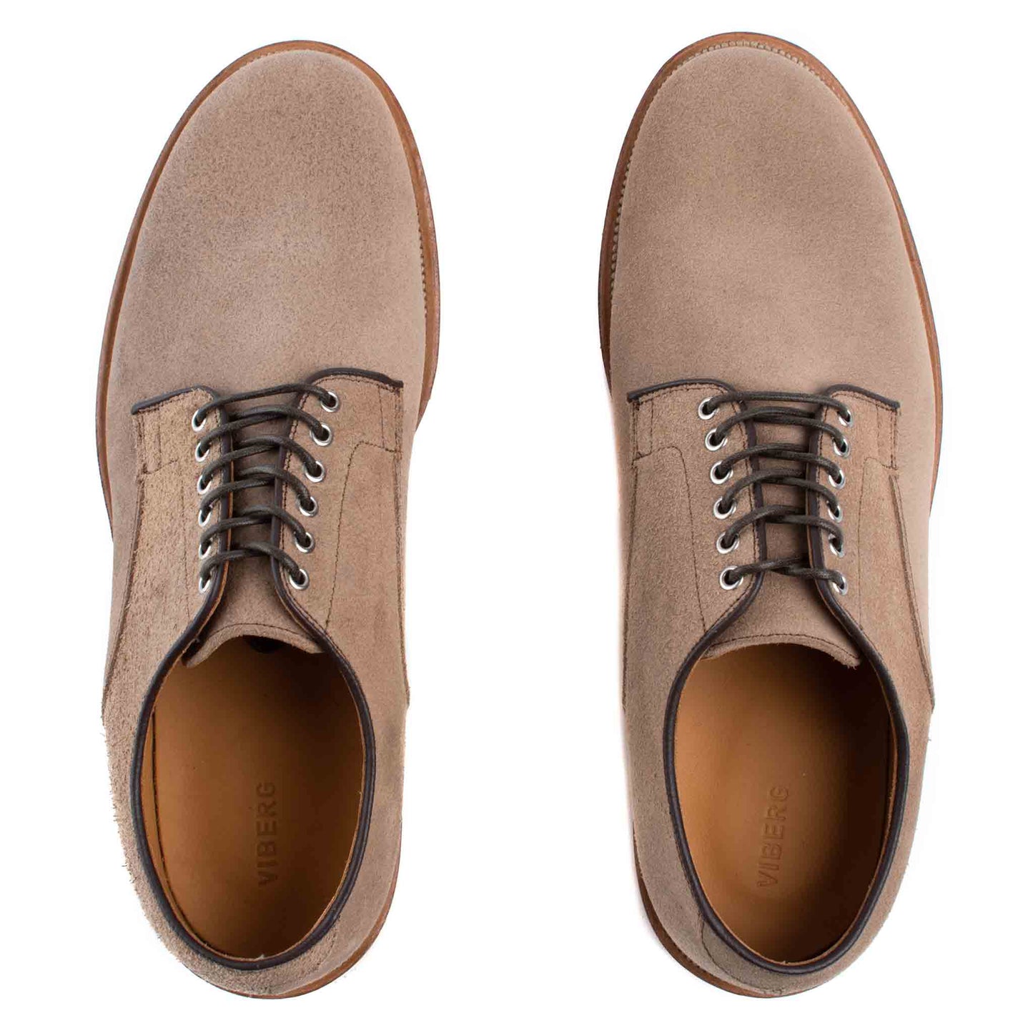 lost & found Viberg Viberg Natural Chromexcel Roughout Derby Shoe
