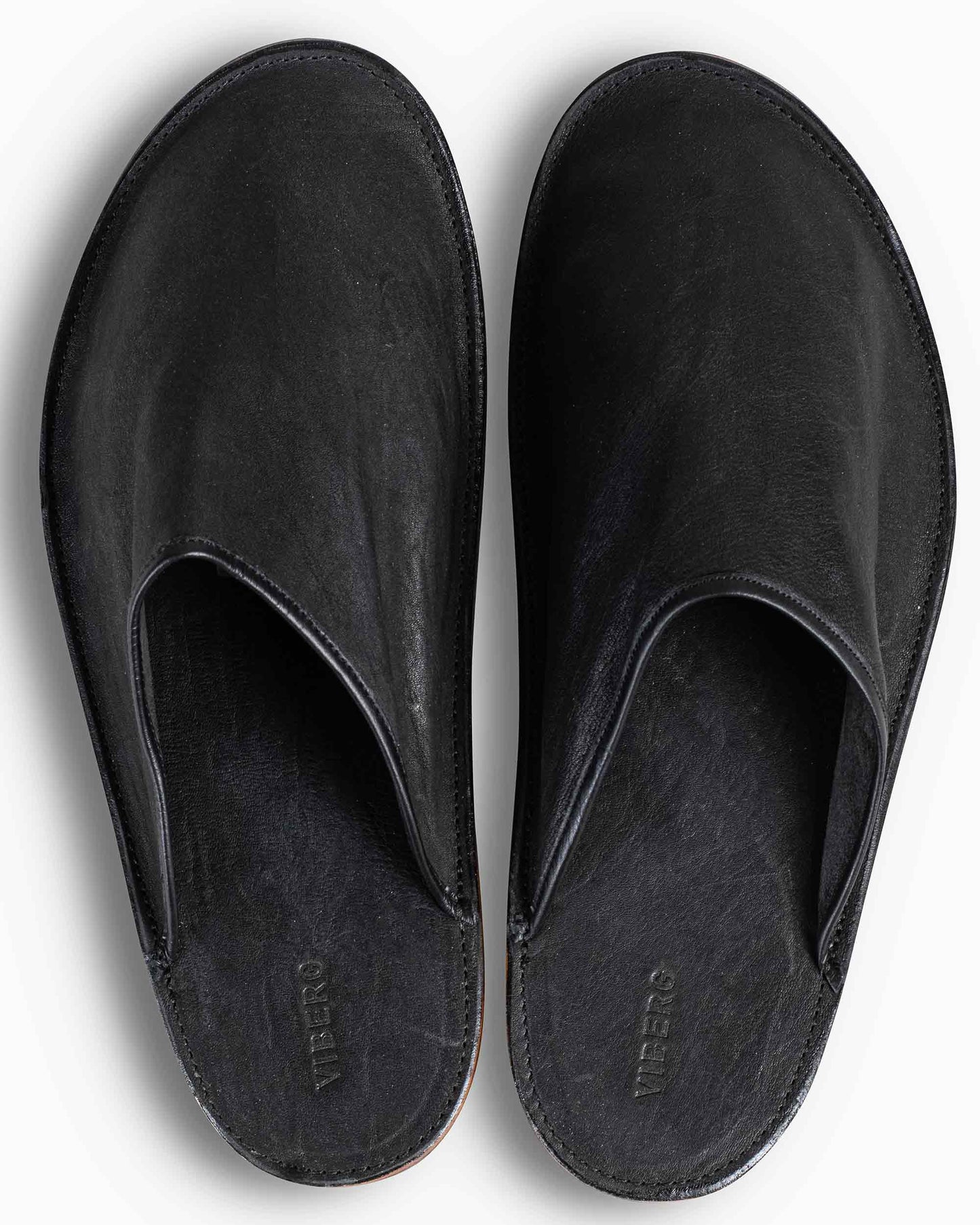 lost & found Viberg Viberg Slide Nero Washed Kangaroo