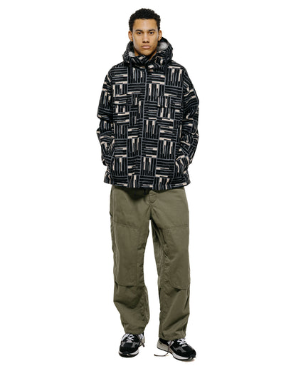 lost & found Engineered Garments Engineered Garments Cagoule Shirt Black CL Tile Print Canvas