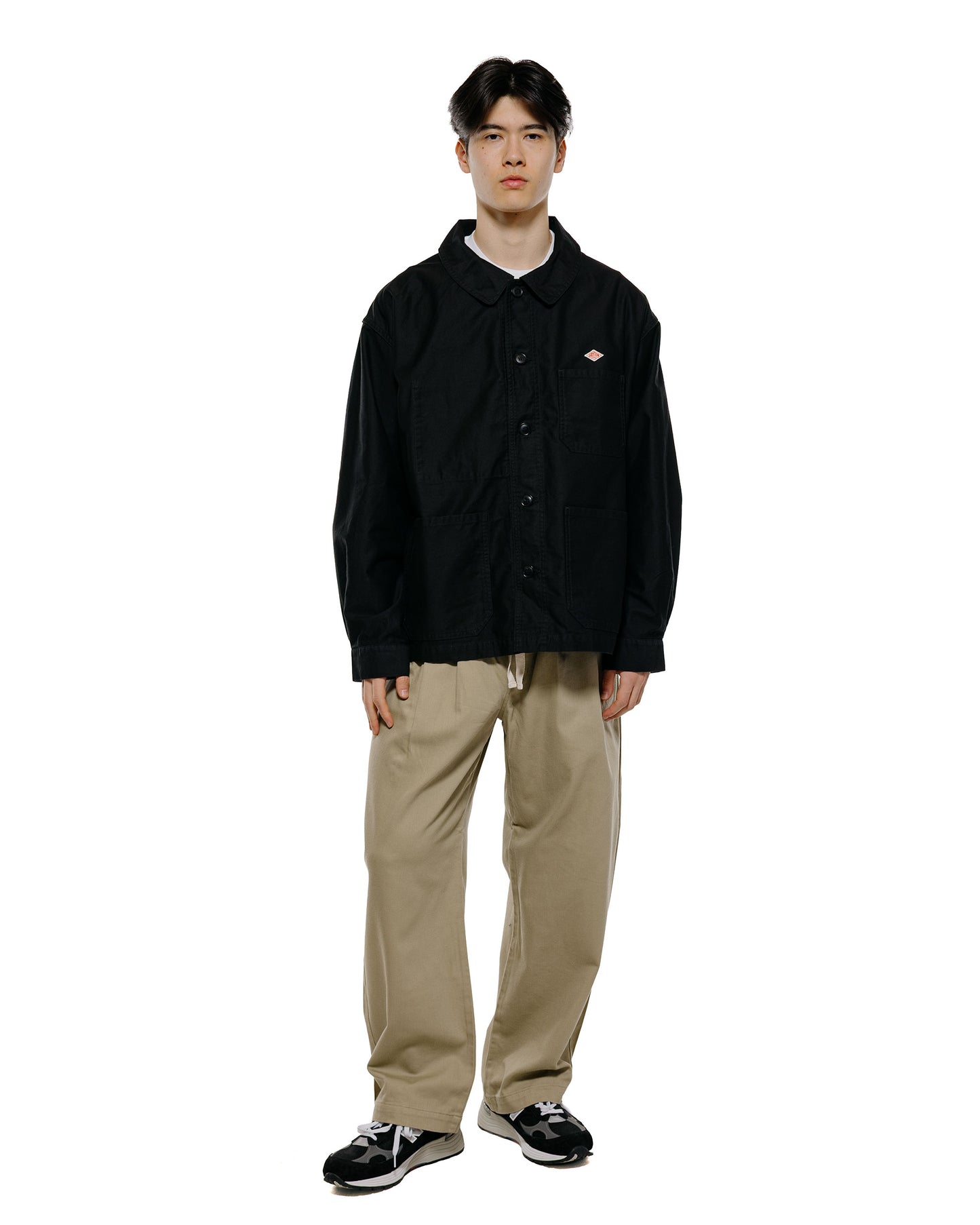 lost & found Danton Danton Loose Chino Cloth Tuck Pants Beige
