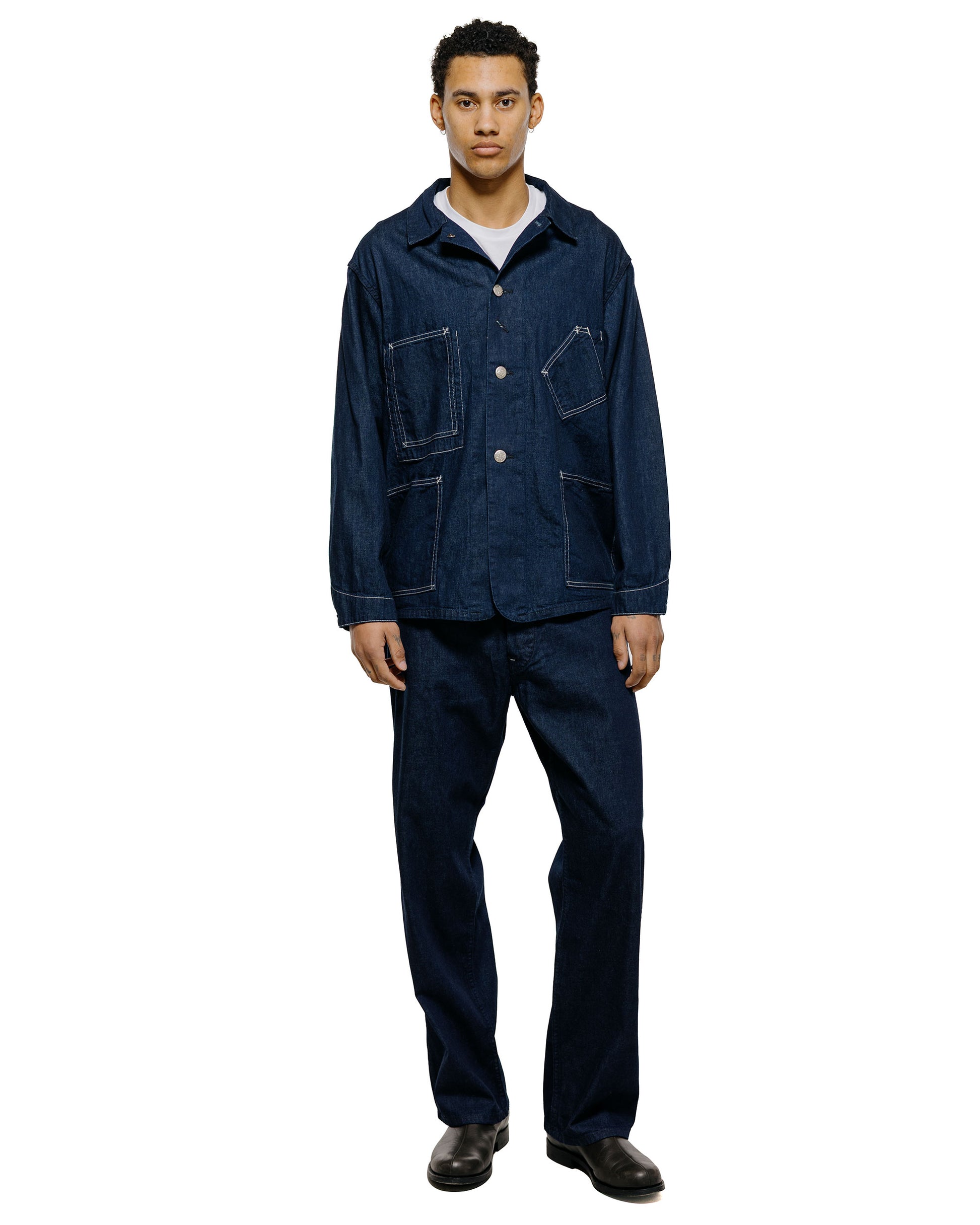 lost & found Post O'Alls Post O'Alls Sweetbear Bandtop 8oz. Denim Dark Indigo