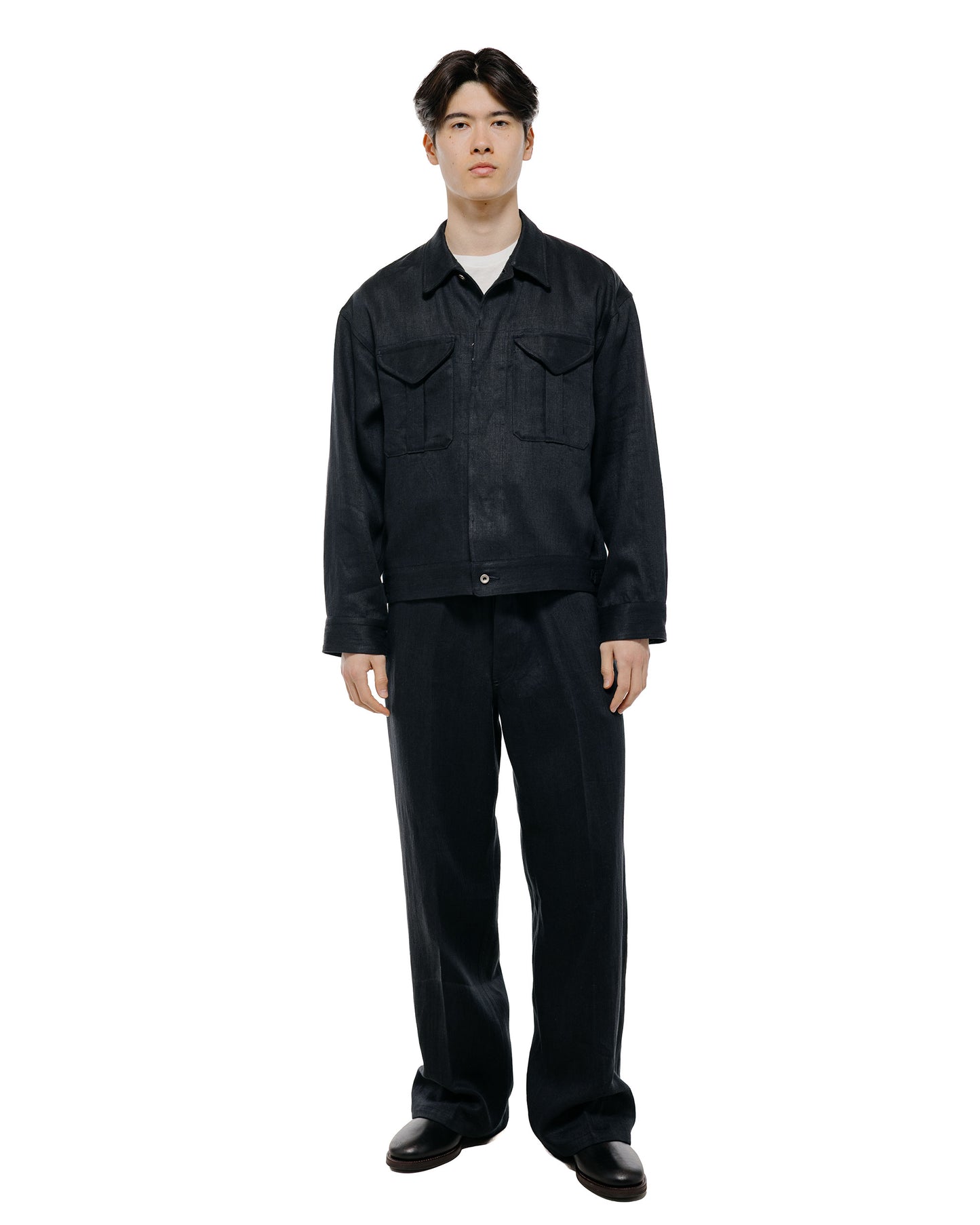 Old Joe Fly-Front Arthur Jacket Black