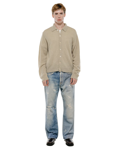 Our Legacy Evening Polo Soft Sage Fuzzy Alpaca