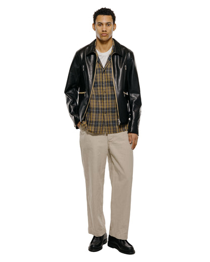 lost & found NICENESS NICENESS Thom Open Collar Jacket Shirt Yellow