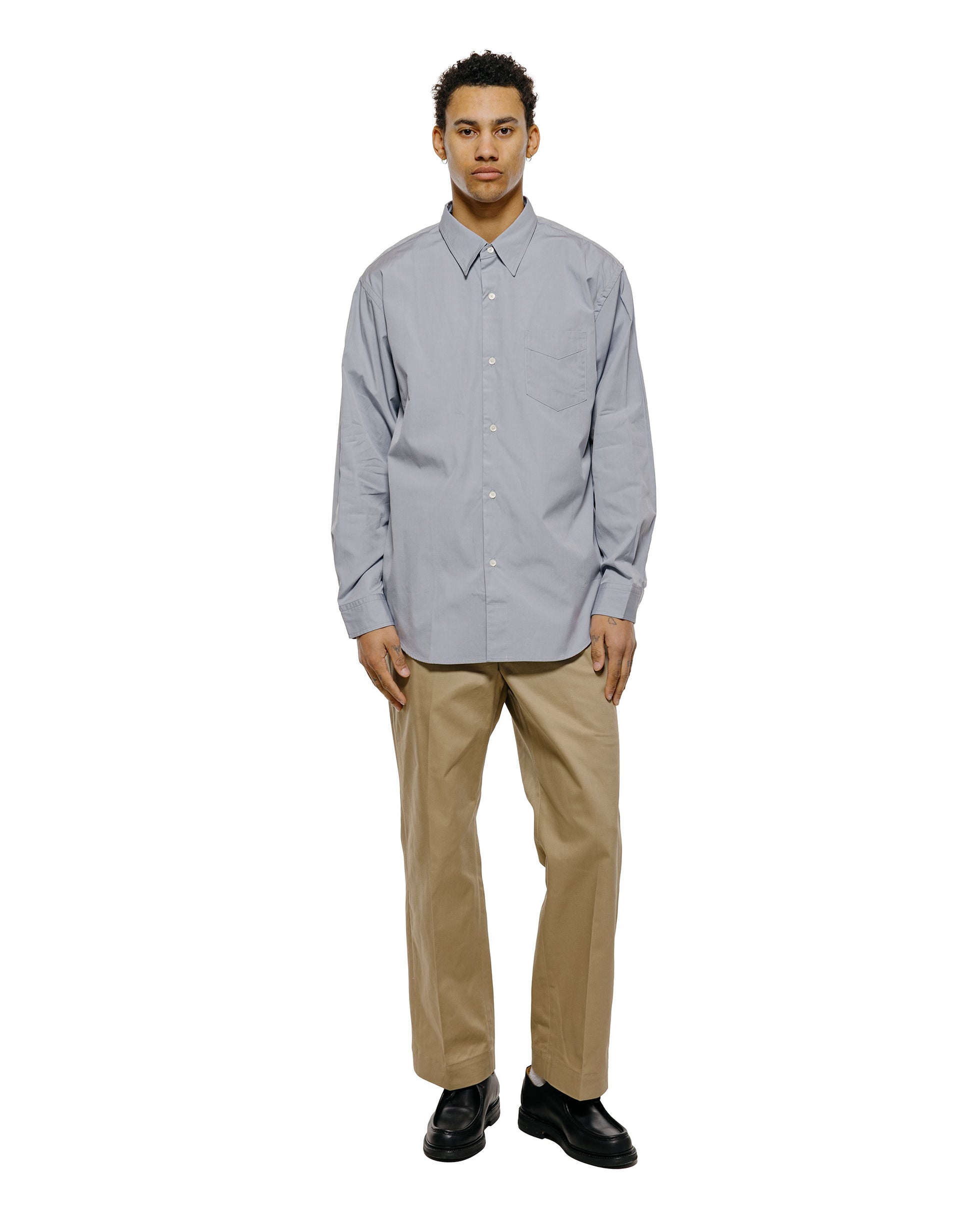 lost & found Phigvel Phigvel Regular Collar Dress Shirt Old Sax