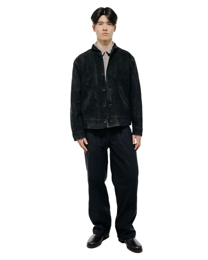 Old Joe Patina Horse-Hide Cossack Jacket Rough Out Patina Black