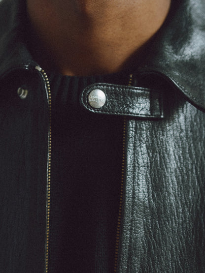 Phigvel Lost & Found Leather Zip Blouson Black(Smooth)