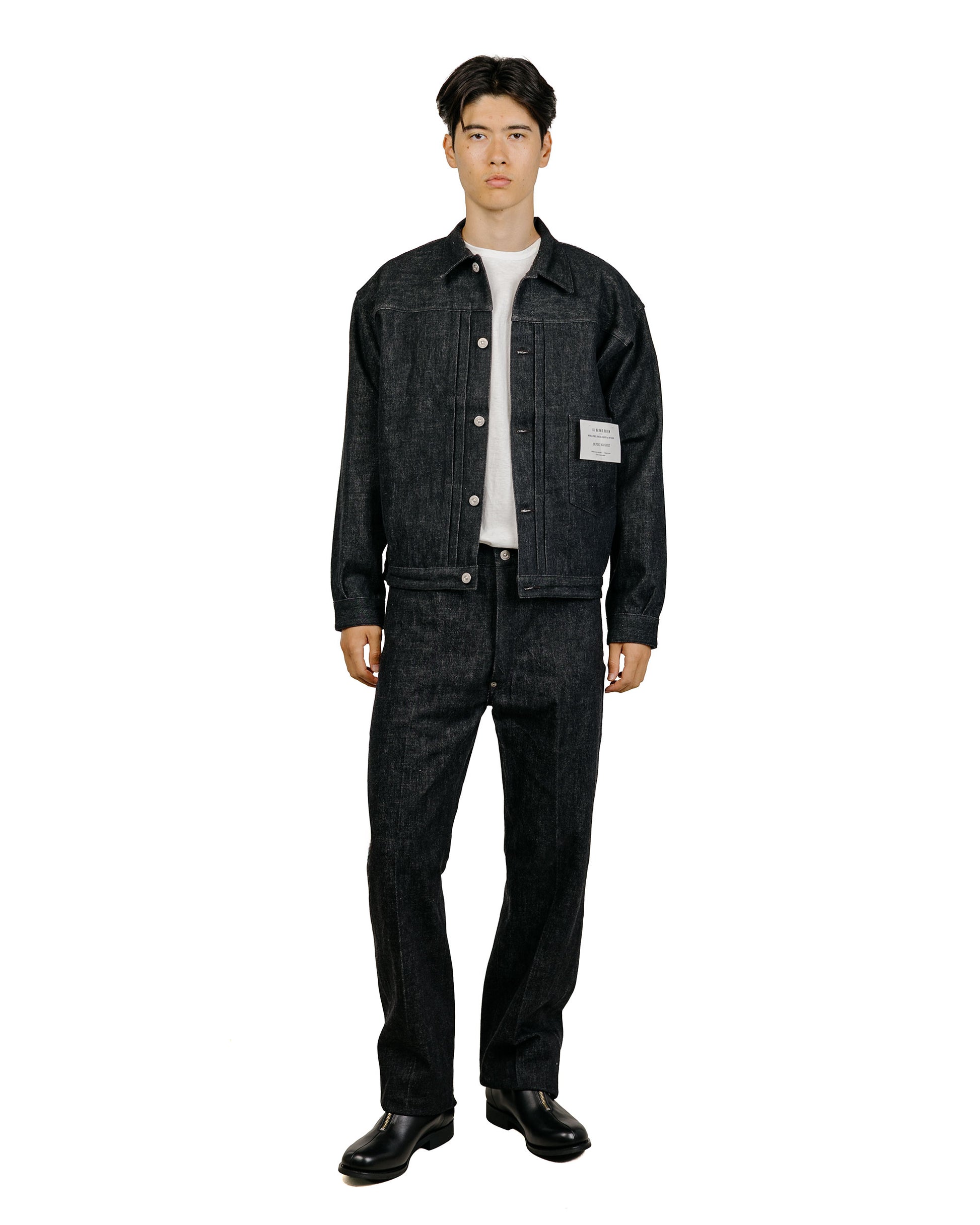 Old Joe One Pocket Jean Jacket Black