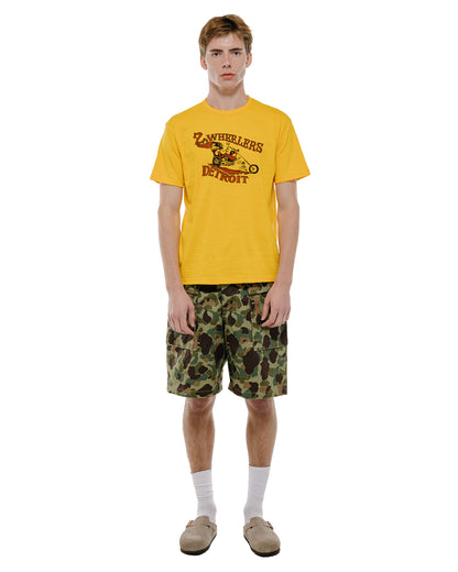 The Real McCoy's MP26002 Reversible Frogskin Camouflage Shorts Green