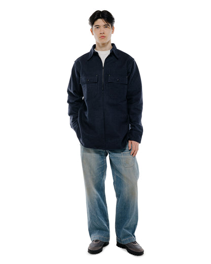 lost & found Warehouse Warehouse Lot. JG-39 C.P.O. Half-Zip Shirt Navy