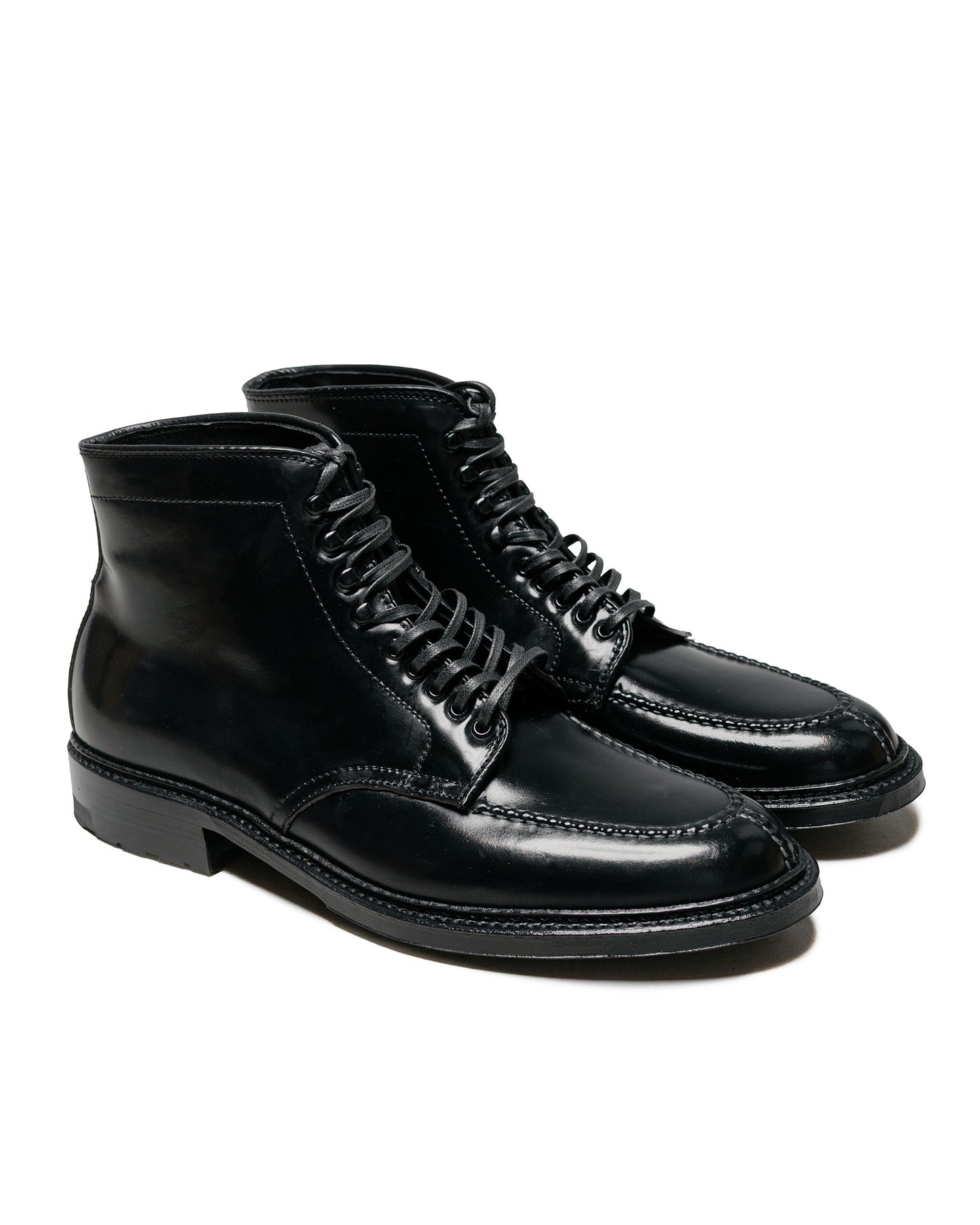 lost & found Alden Alden Black Cordovan Tanker Boot with Commando Sole