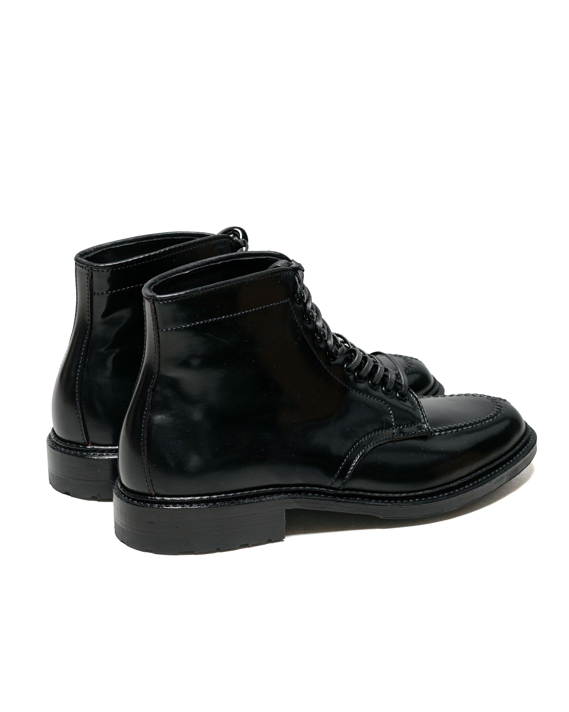 lost & found Alden Alden Black Cordovan Tanker Boot with Commando Sole