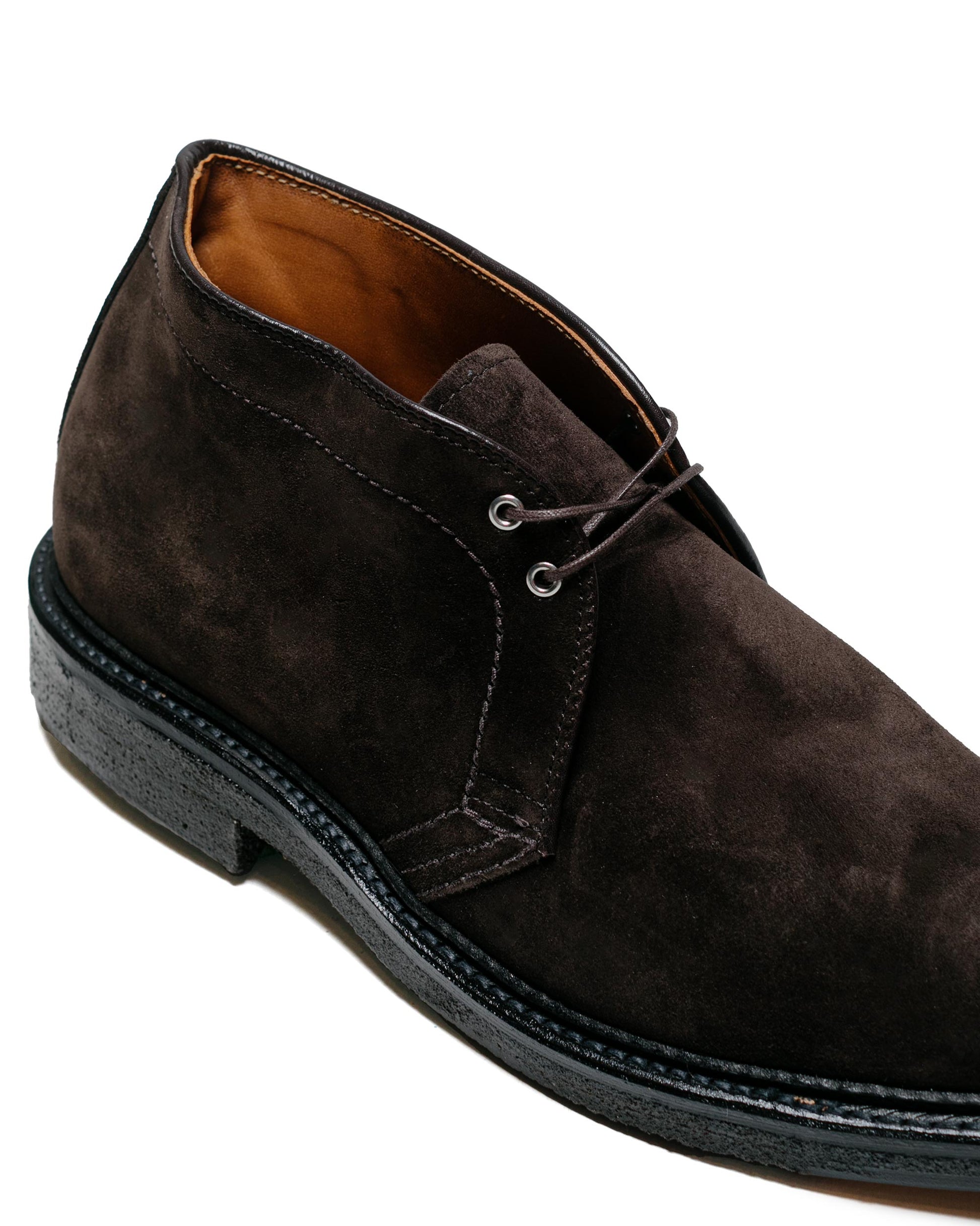 lost & found Alden Alden Chukka Dark Chocolate Suede with Crepe Sole G1701