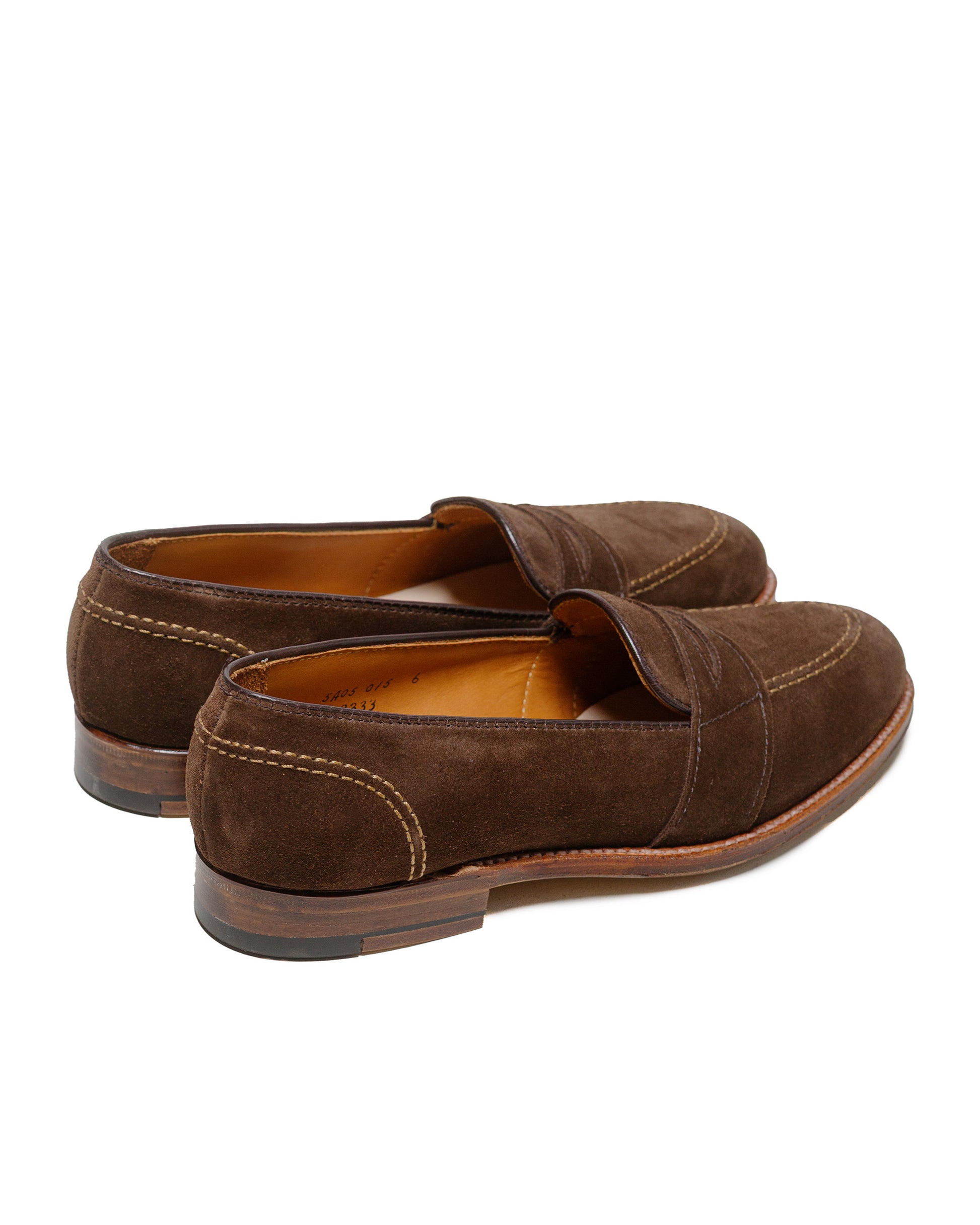 lost & found Alden Alden Full Strap Loafer Humus Suede 68333