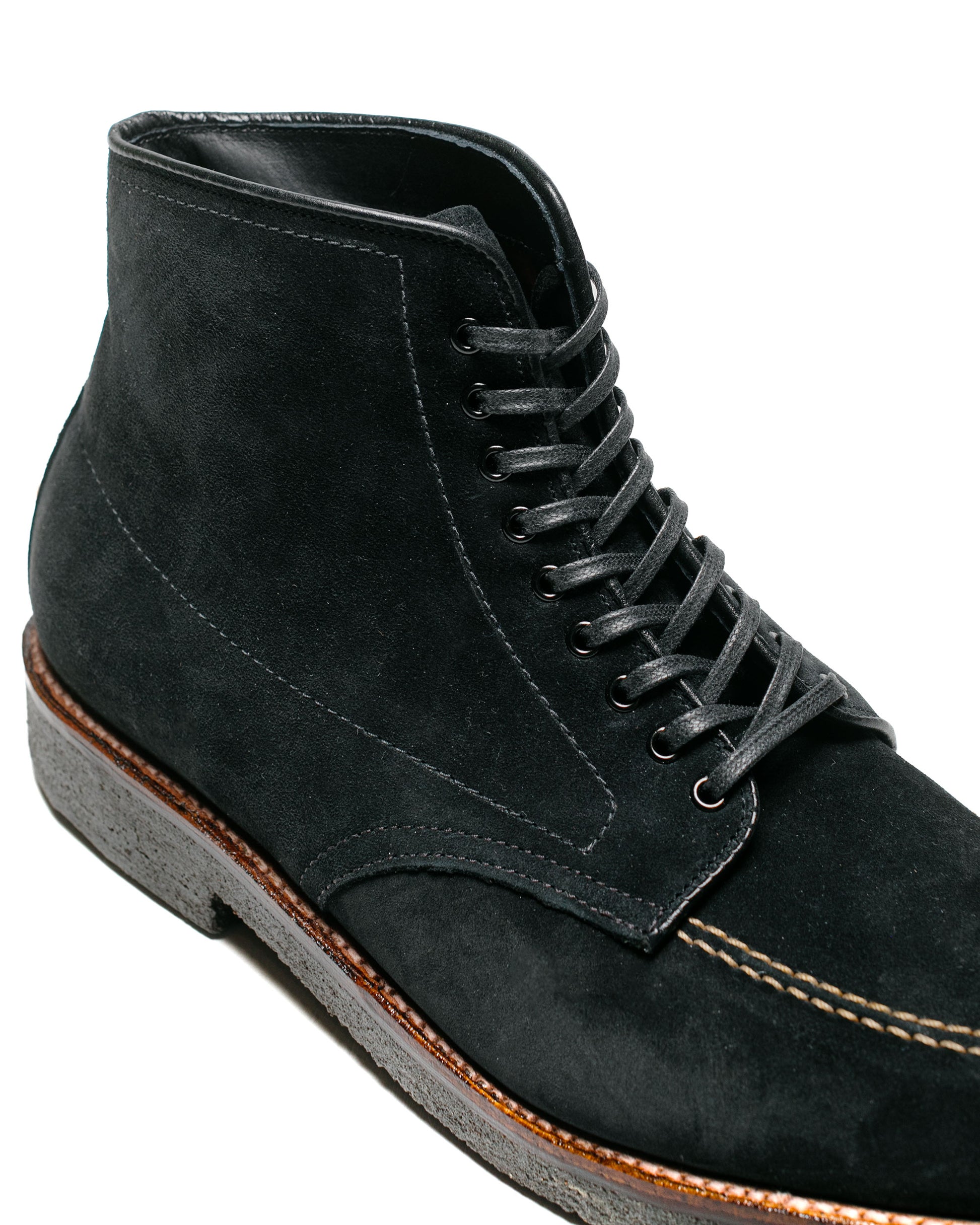 lost & found Alden Alden Indy Boot Black Suede with Crepe Sole