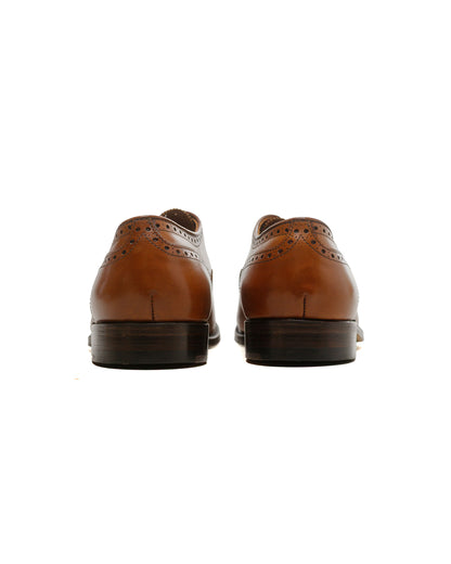 lost & found Alden Alden Medallion Perf Tip Bal Oxford Burnished Tan Calfskin 911
