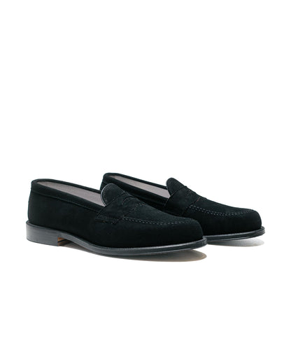 lost & found Alden Alden Penny Loafer Black Suede 5737F 'The Little Nicky'