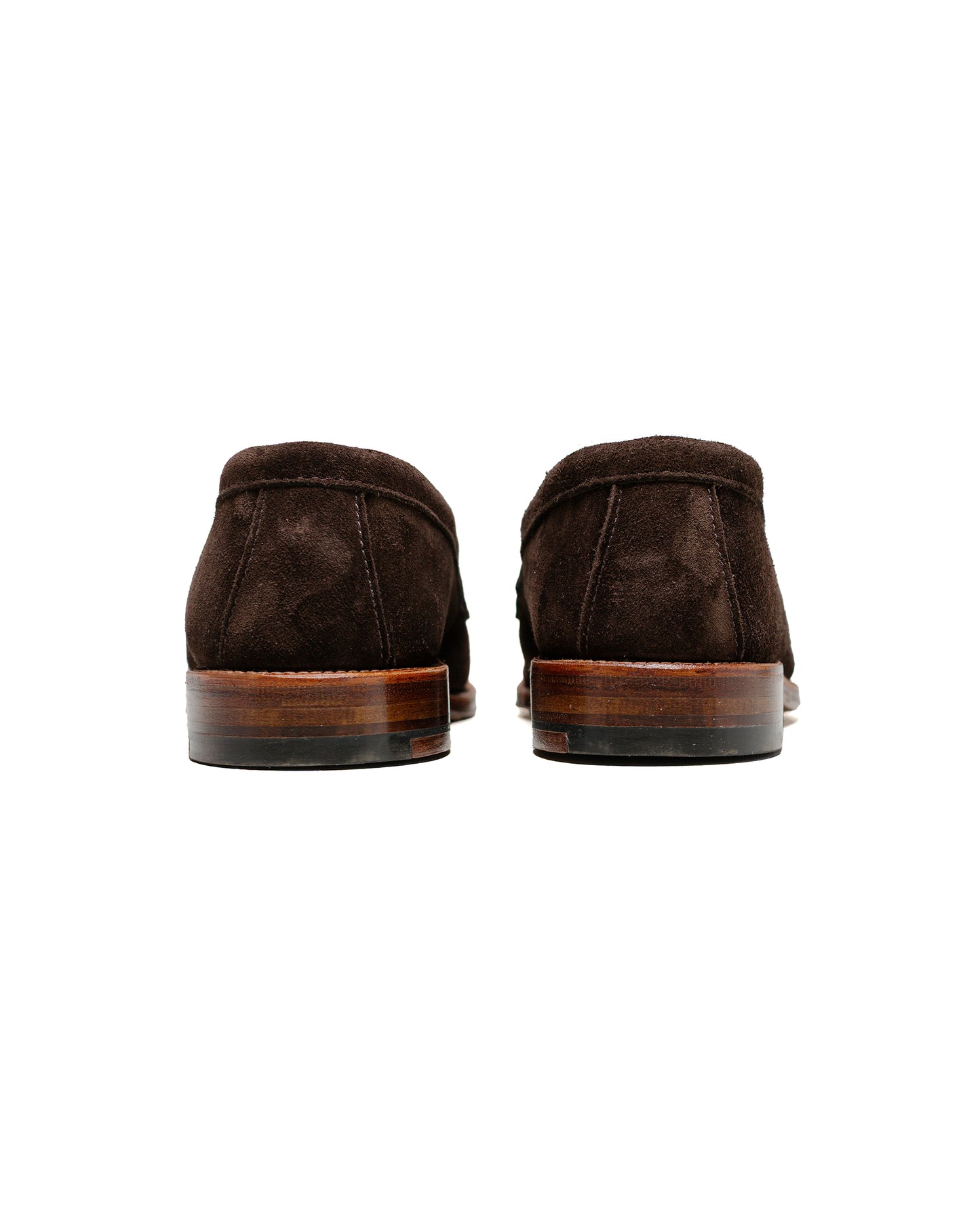 lost & found Alden Alden Penny Loafer Dark Brown Suede 5738F