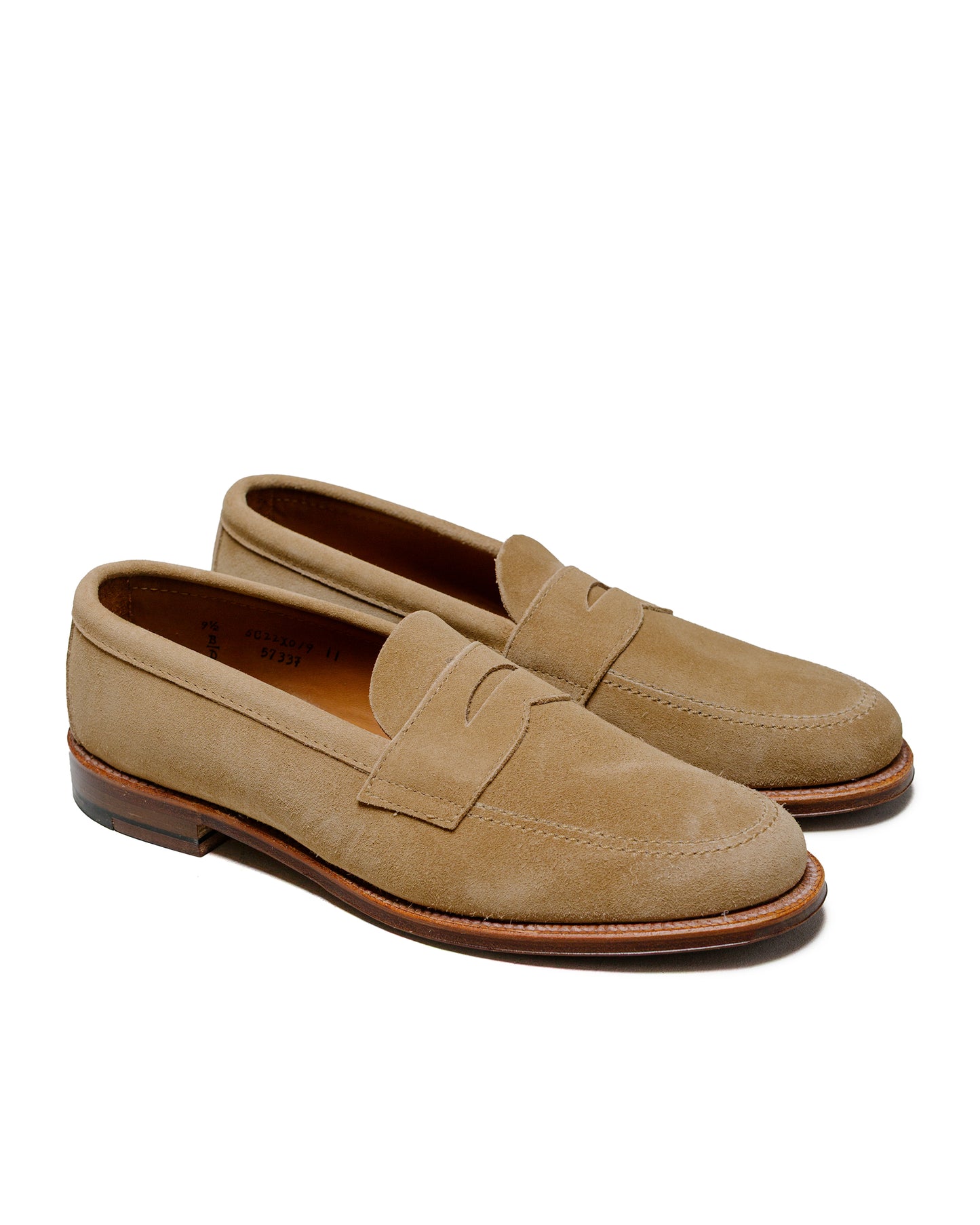 lost & found Alden Alden Penny Loafer Tan Suede 5733F