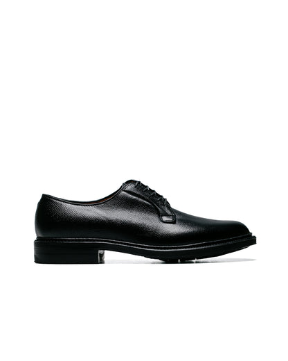 lost & found Alden Alden Plain Toe Blucher Black Alpine Grain with Commando Sole 95270C
