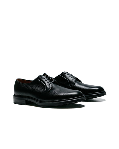 lost & found Alden Alden Plain Toe Blucher Black Alpine Grain with Commando Sole 95270C