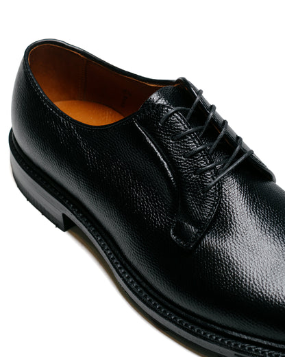 lost & found Alden Alden Plain Toe Blucher Black Alpine Grain with Commando Sole 95270C