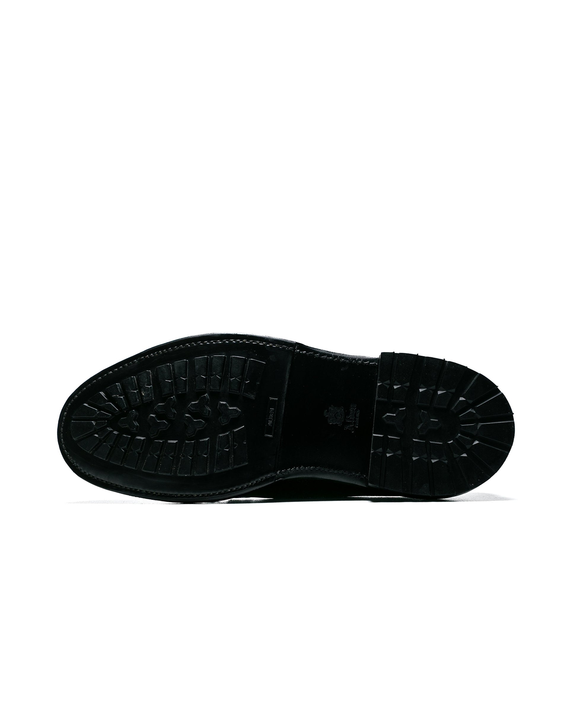 lost & found Alden Alden Plain Toe Blucher Black Alpine Grain with Commando Sole 95270C