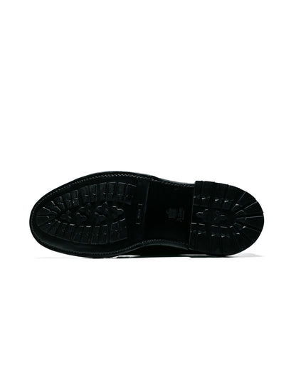 lost & found Alden Alden Plain Toe Blucher Black Alpine Grain with Commando Sole 95270C