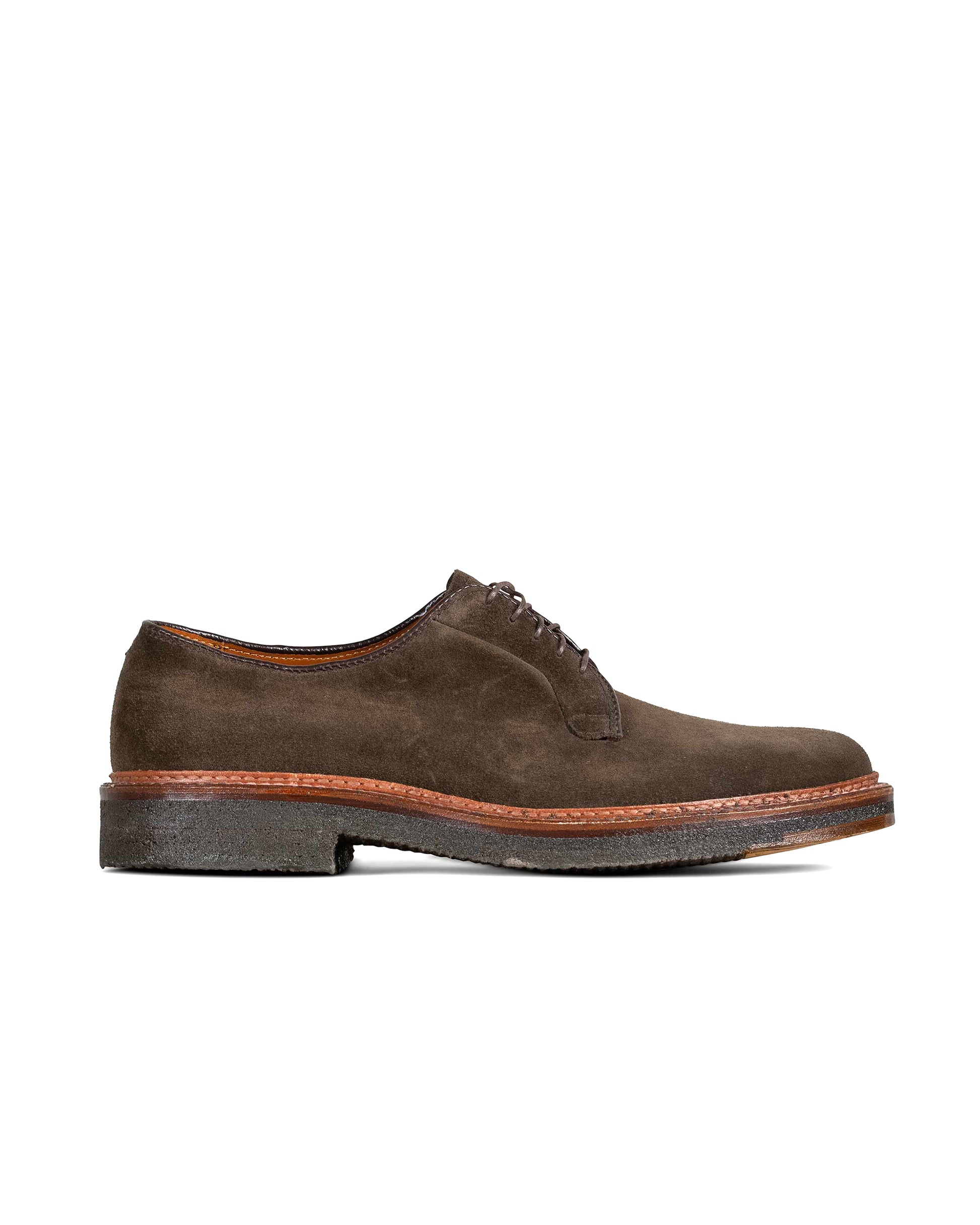 lost & found Alden Alden Plain Toe Blucher Loden Suede G2402