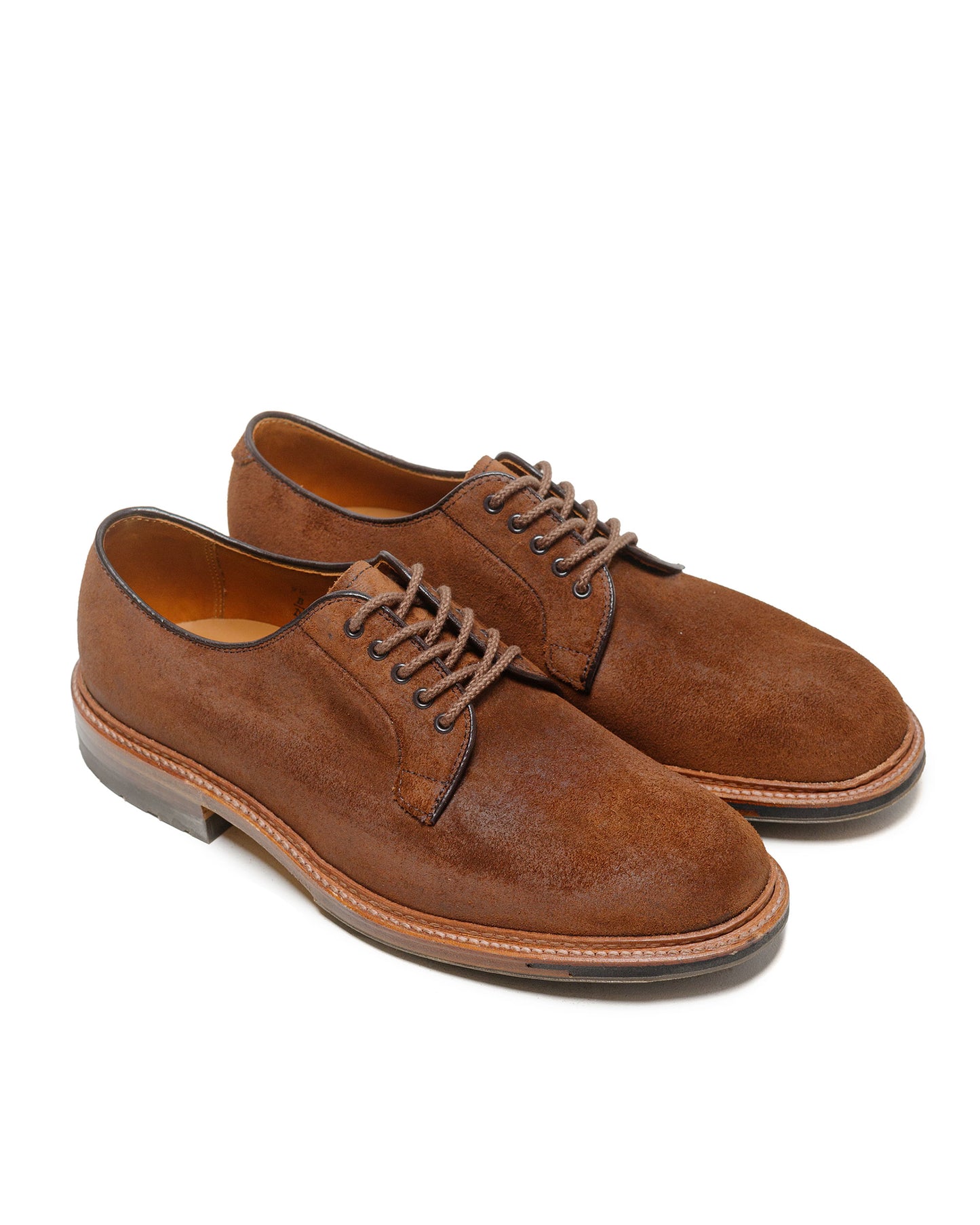 lost & found Alden Alden Plain Toe Blucher Reverse Tobacco Chamois 9474C
