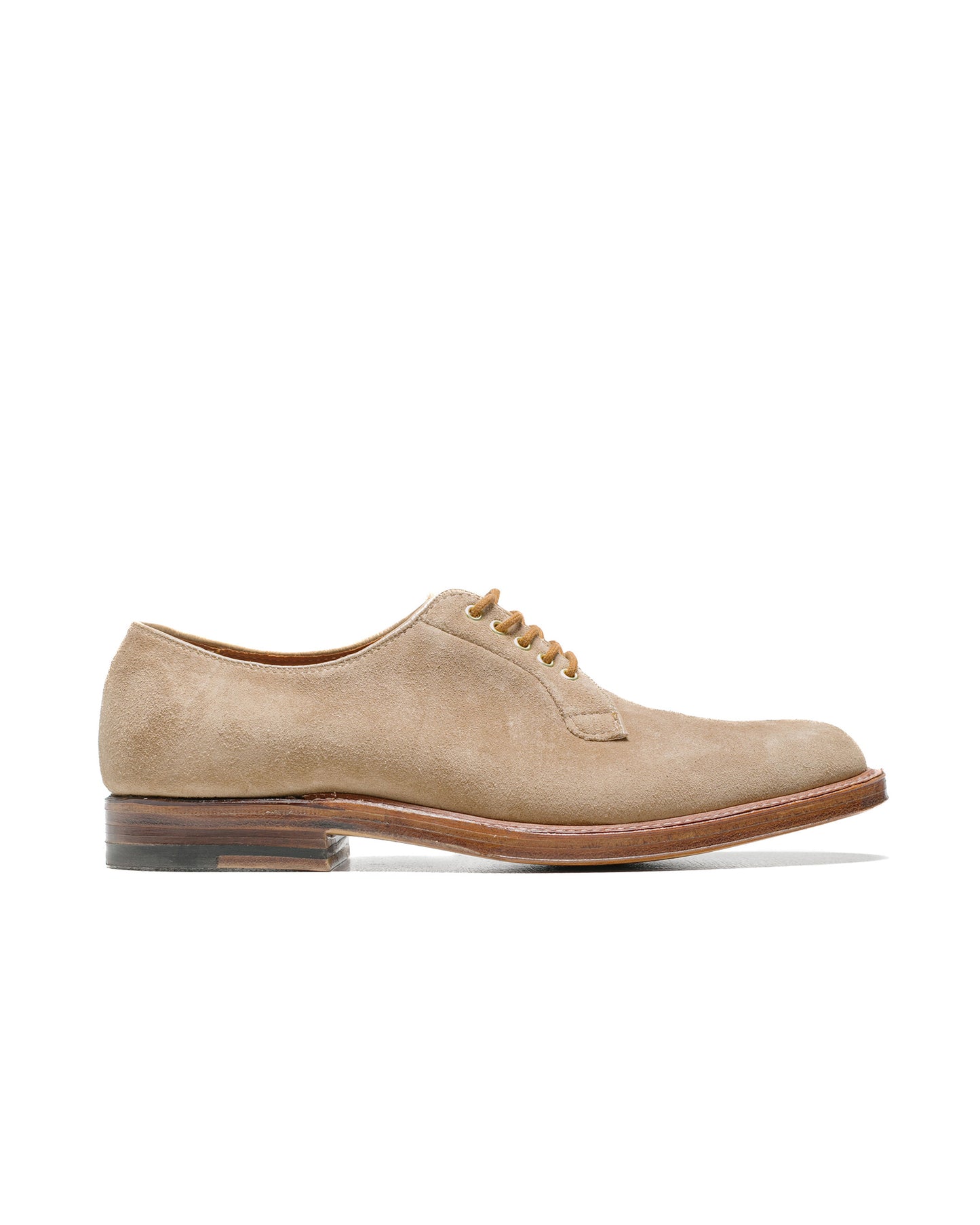 lost & found Alden Alden Plain Toe Blucher Tan Suede G2401