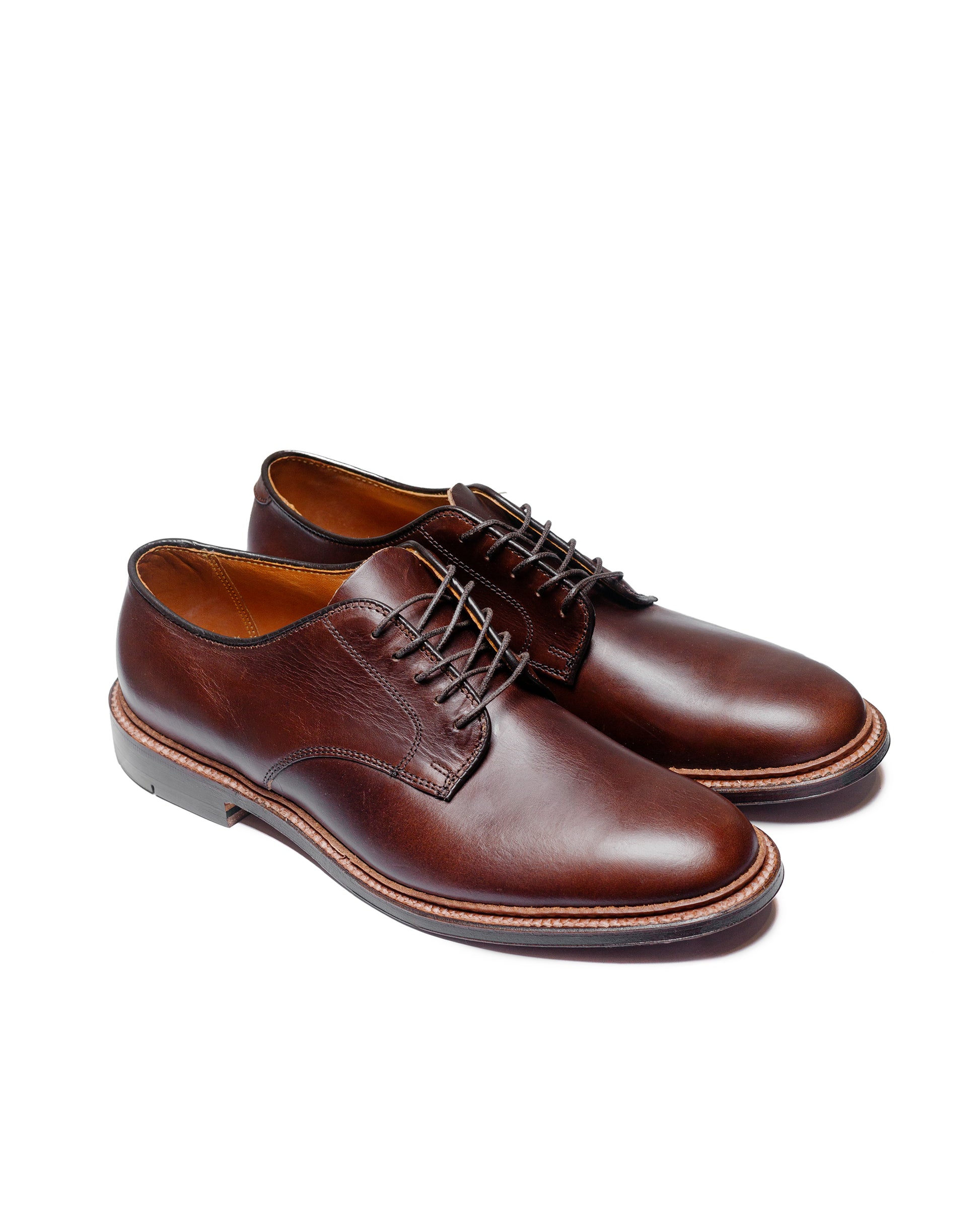 lost & found Alden Alden Plain Toe Blucher Unlined Brown Chromexcel 29364F