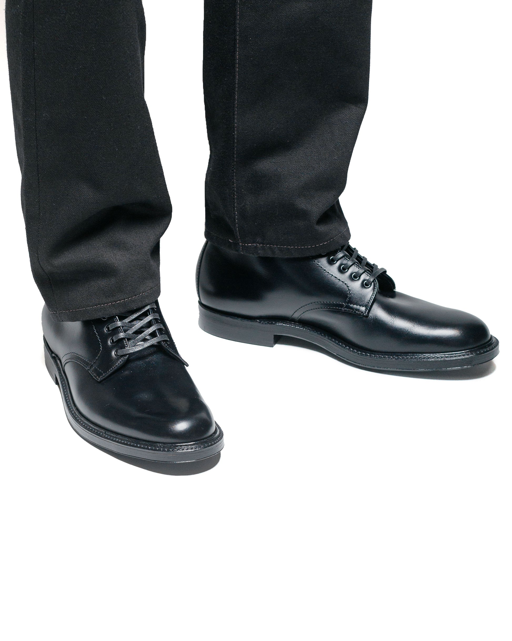 lost & found Alden Alden Plain Toe Boot Black Calfskin G2803