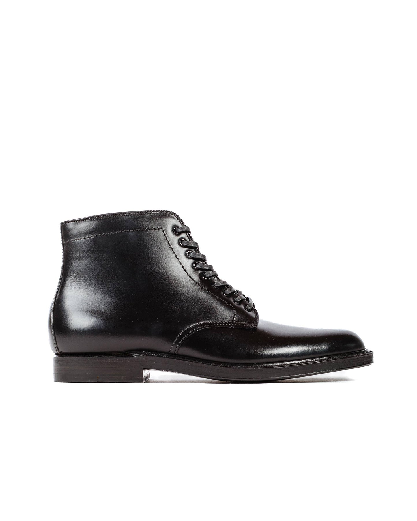 lost & found Alden Alden Plain Toe Boot Black Calfskin G2803