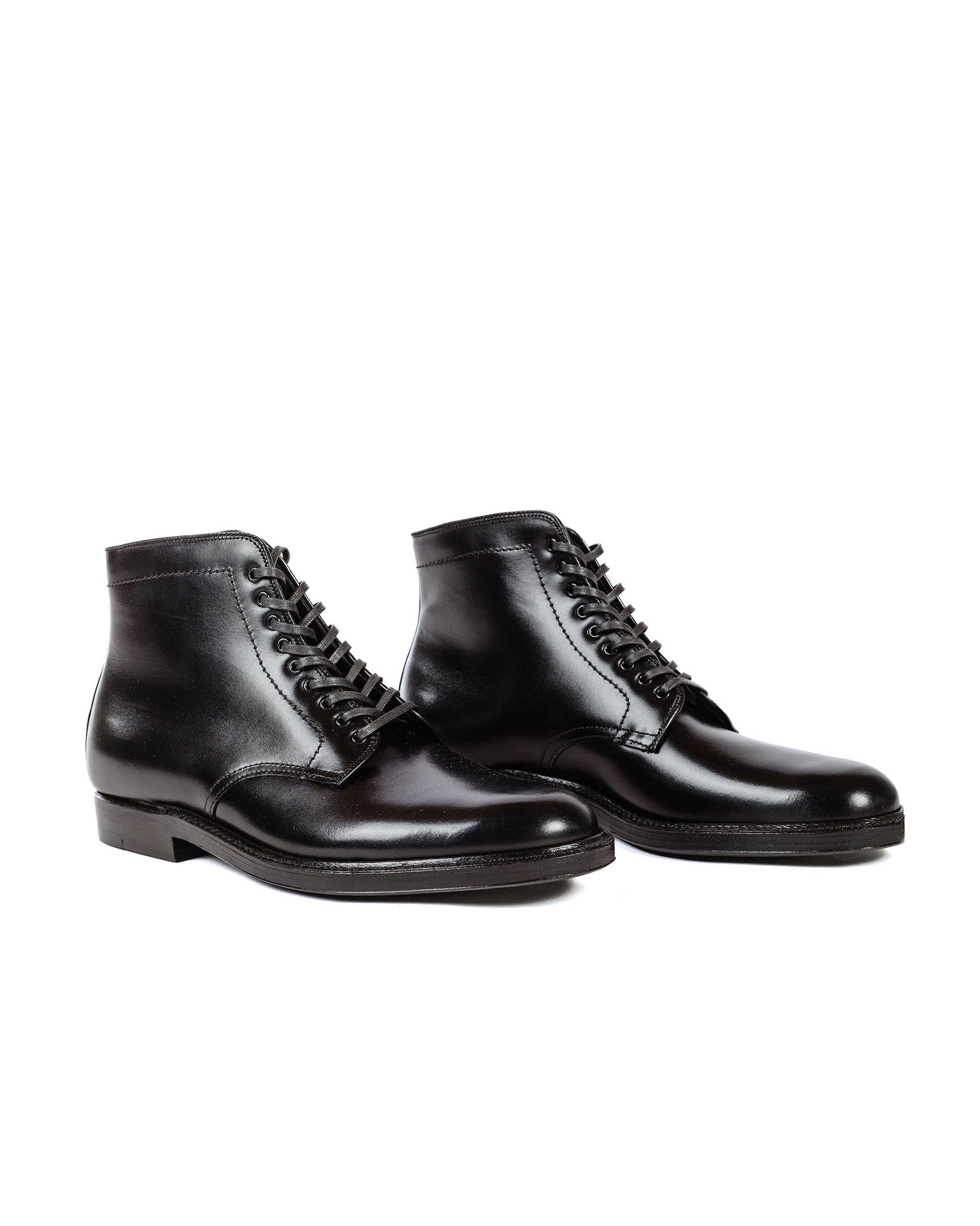 lost & found Alden Alden Plain Toe Boot Black Calfskin G2803