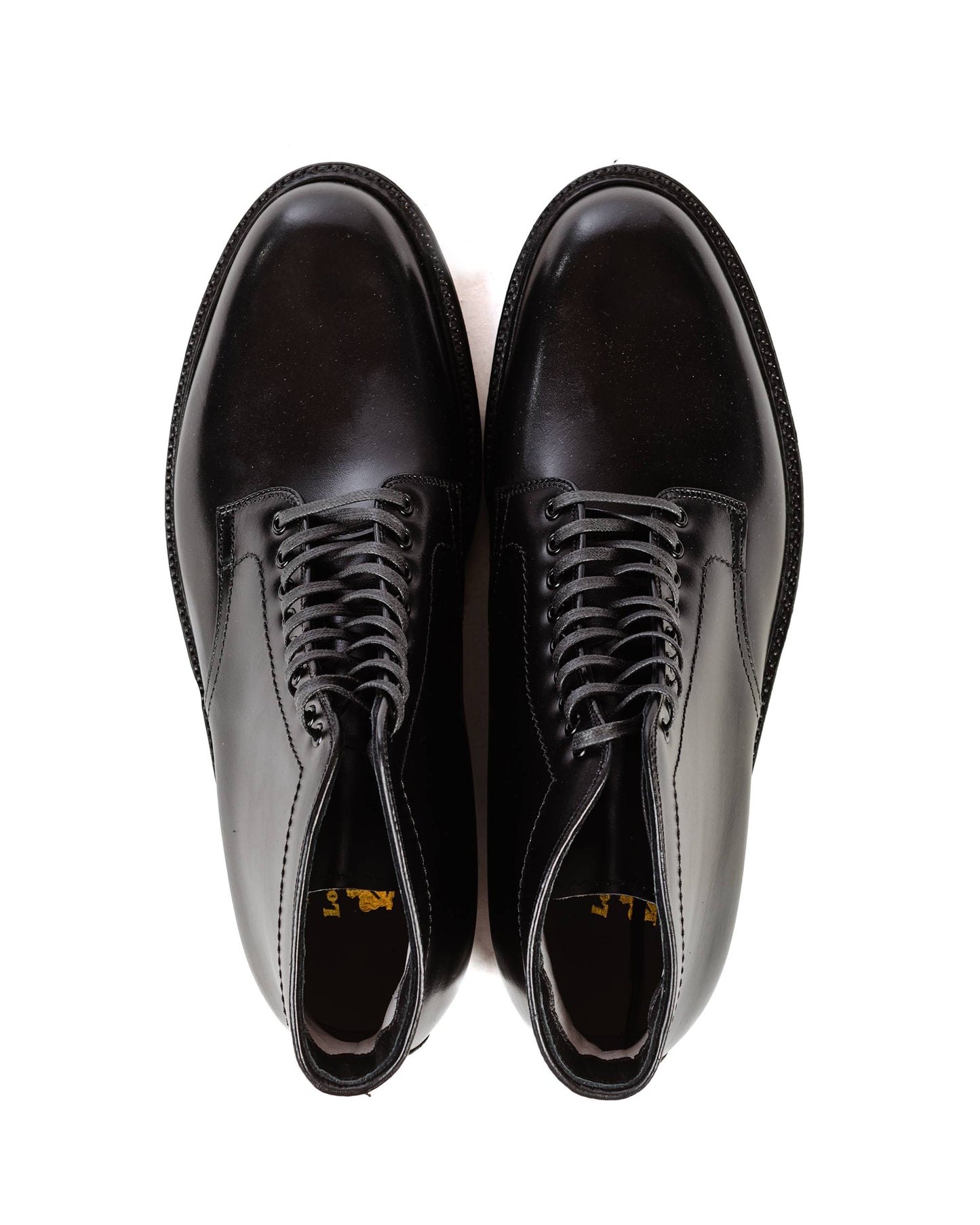 lost & found Alden Alden Plain Toe Boot Black Calfskin G2803