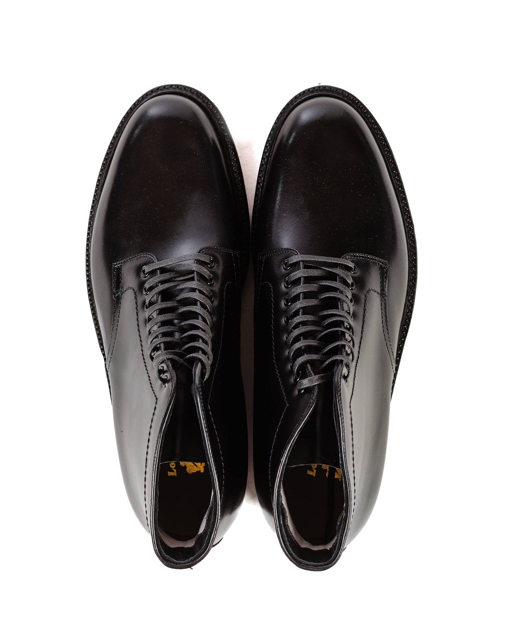lost & found Alden Alden Plain Toe Boot Black Calfskin G2803