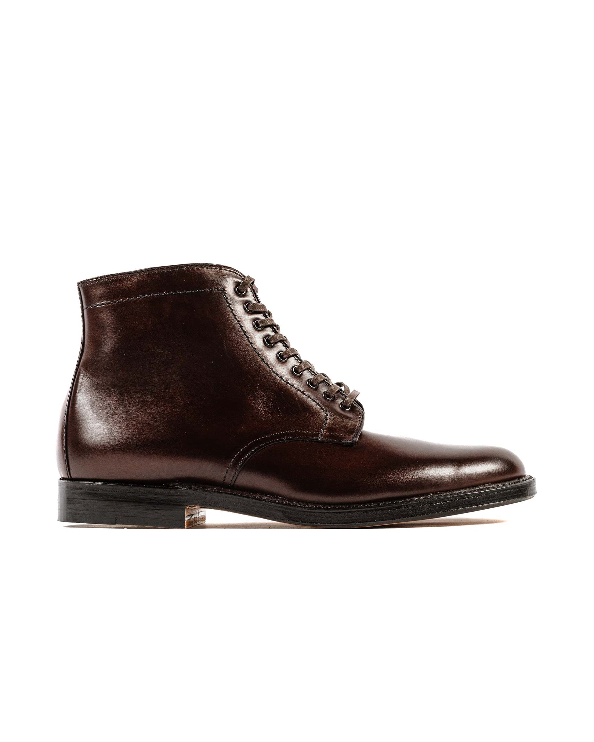 lost & found Alden Alden Plain Toe Boot Dark Brown Calfskin G2804