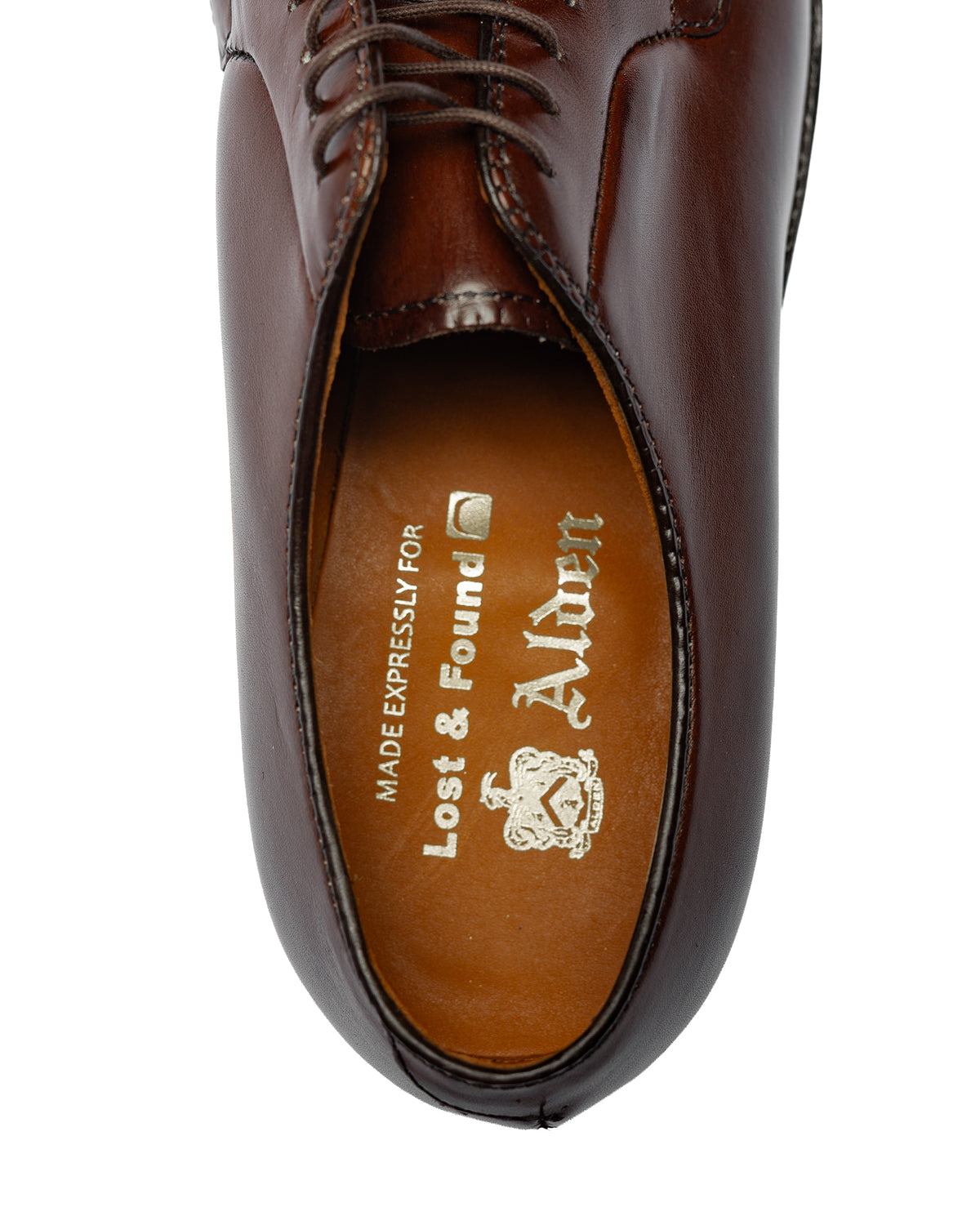 Alden Tan Calfskin Medallion Tip Blucher G5404