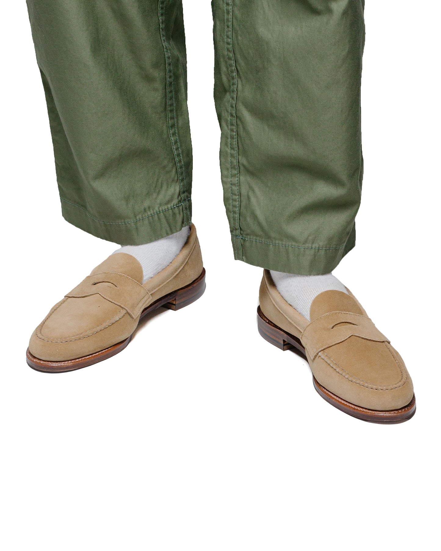 lost & found Alden Alden Unlined Leisure Handsewn Tan Suede 6244F