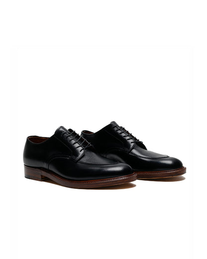 lost & found Alden Alden V Tip Blucher Black Calfskin/Black Regina Grain G2603
