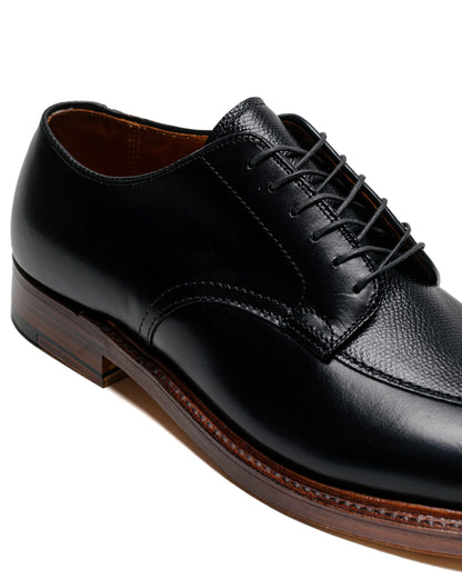 lost & found Alden Alden V Tip Blucher Black Calfskin/Black Regina Grain G2603