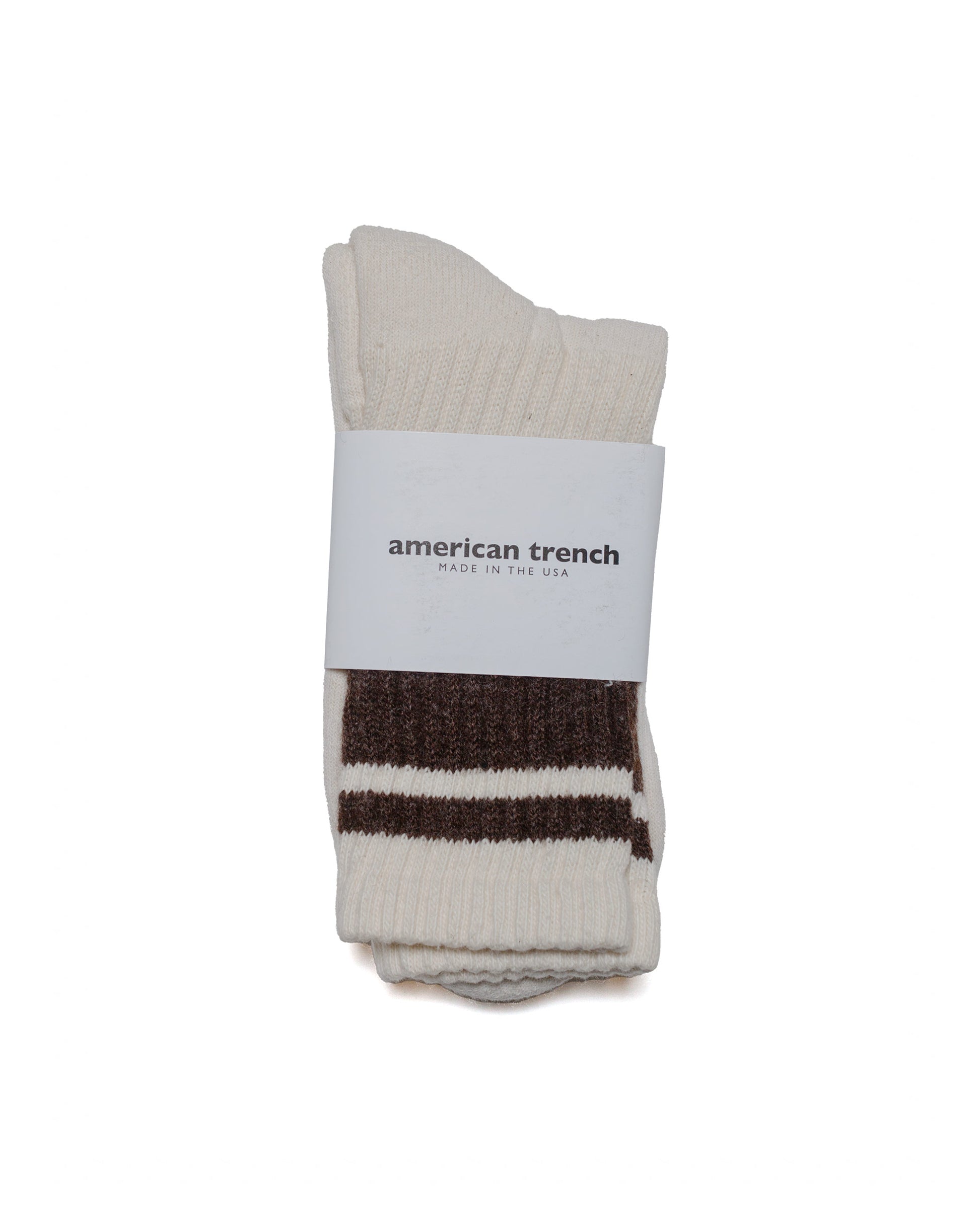 lost & found American Trench American Trench The Mono Stripe Brown Heather