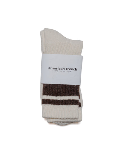 lost & found American Trench American Trench The Mono Stripe Brown Heather