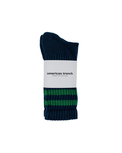 lost & found American Trench American Trench The Retro Double Stripe Navy/Kelly