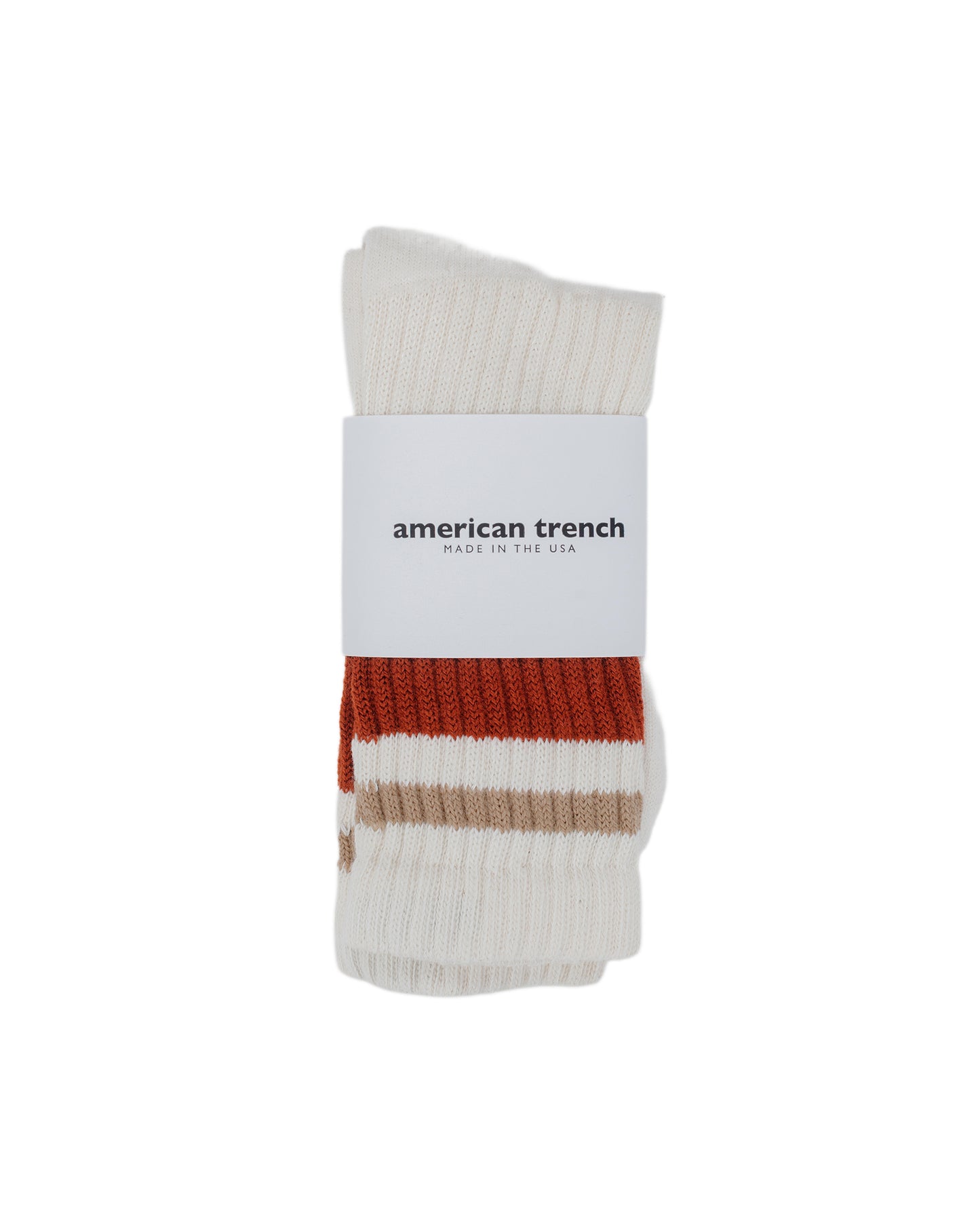 lost & found American Trench American Trench The Retro Stripe Rust/Sandstone