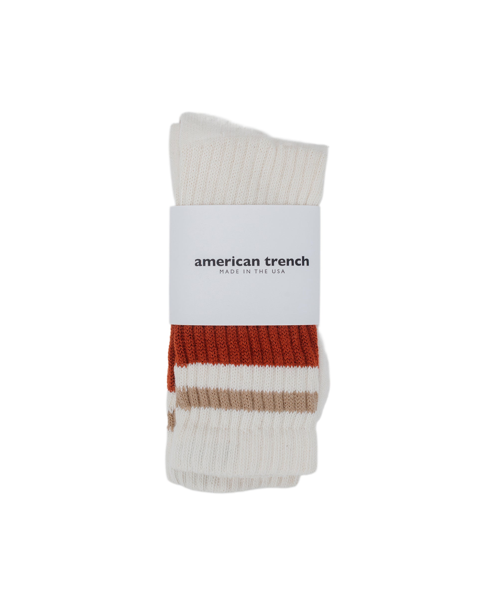 lost & found American Trench American Trench The Retro Stripe Rust/Sandstone